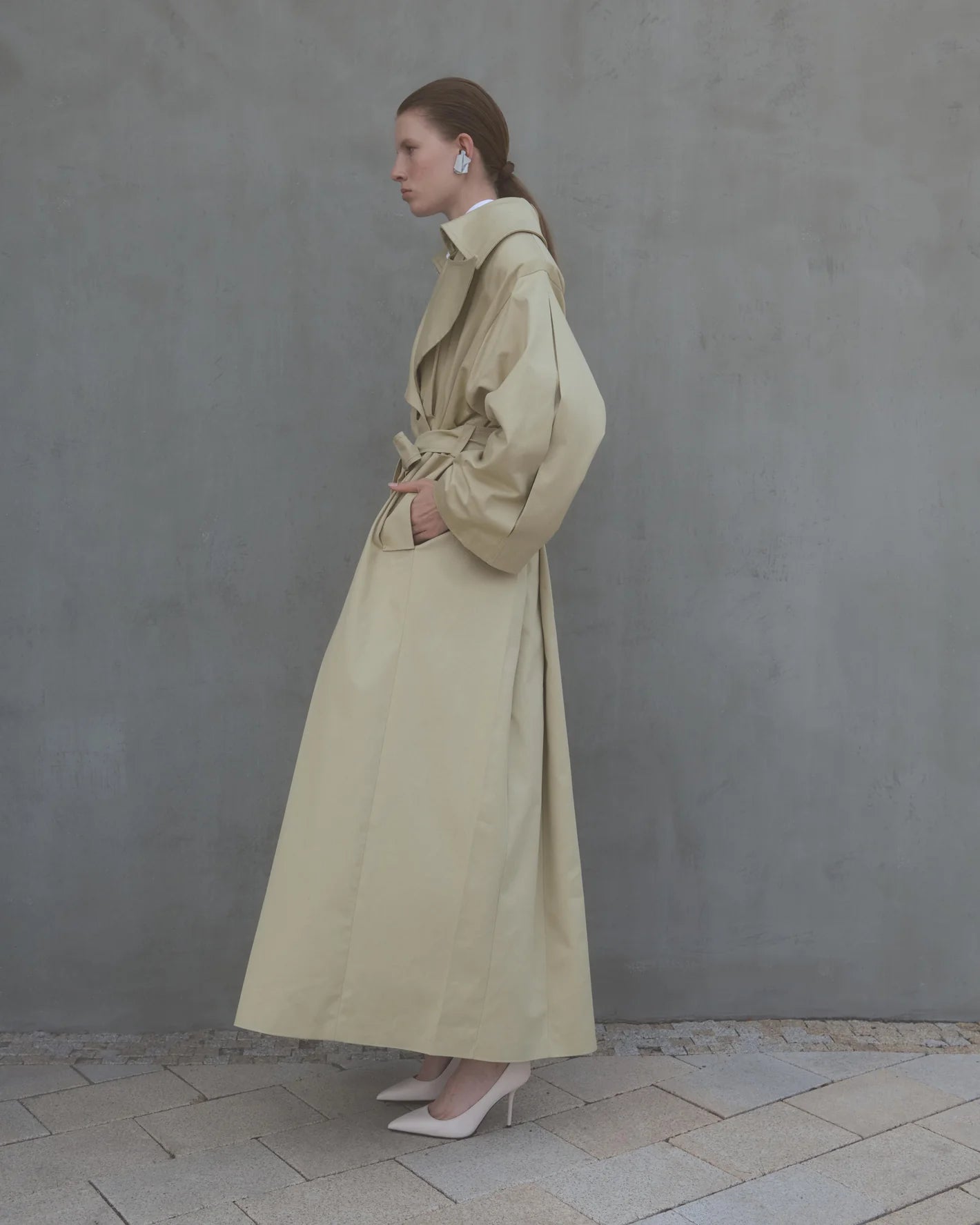 SELF-REFLECTION OVERSIZED UNISEX TRENCHCOAT