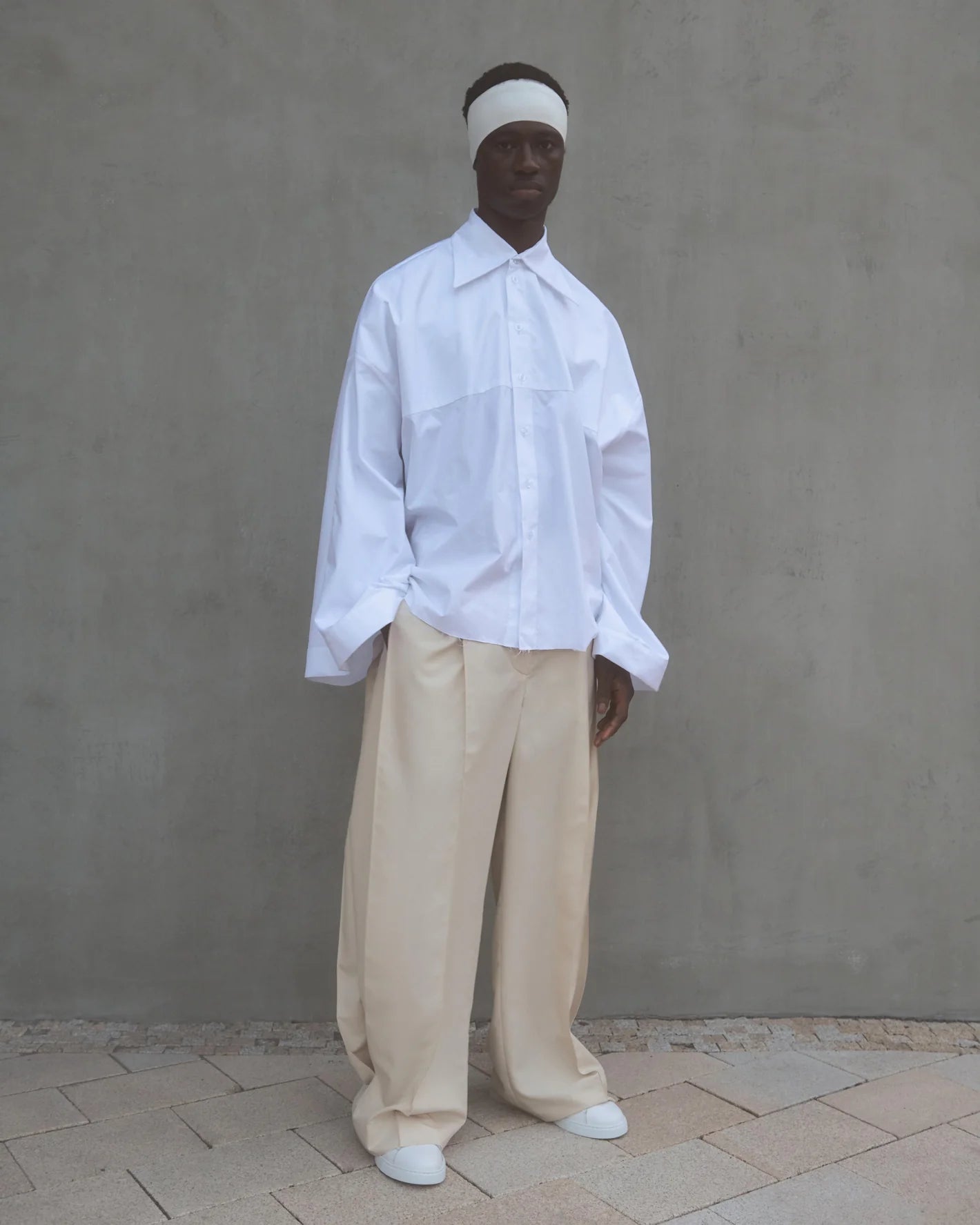 SELF-REFLECTION OVERSIZED WIDE SLEEVES SHIRT