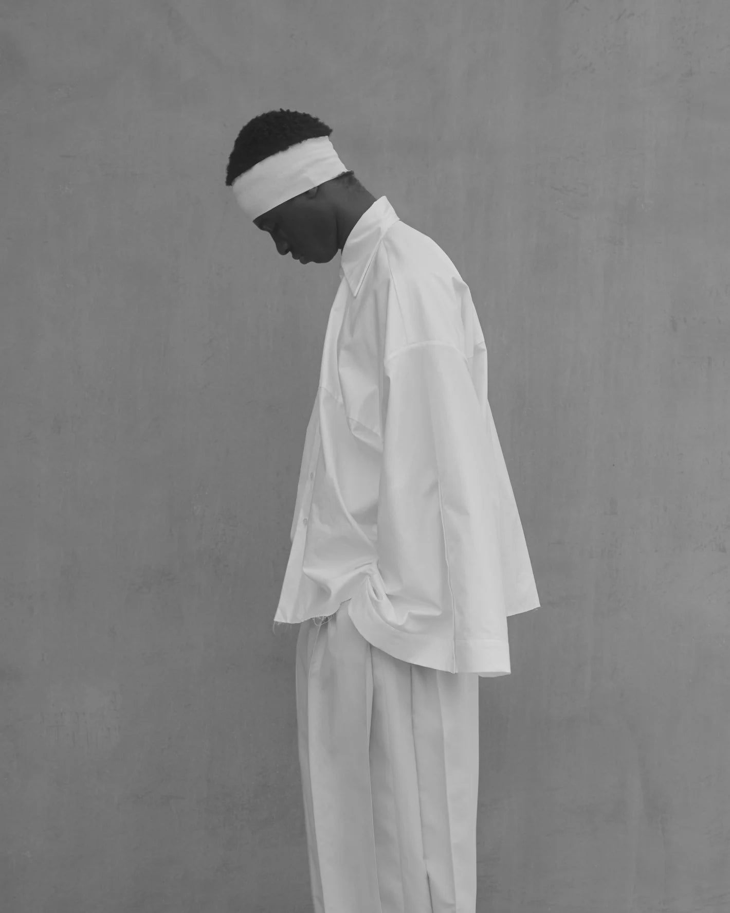 SELF-REFLECTION OVERSIZED WIDE SLEEVES SHIRT