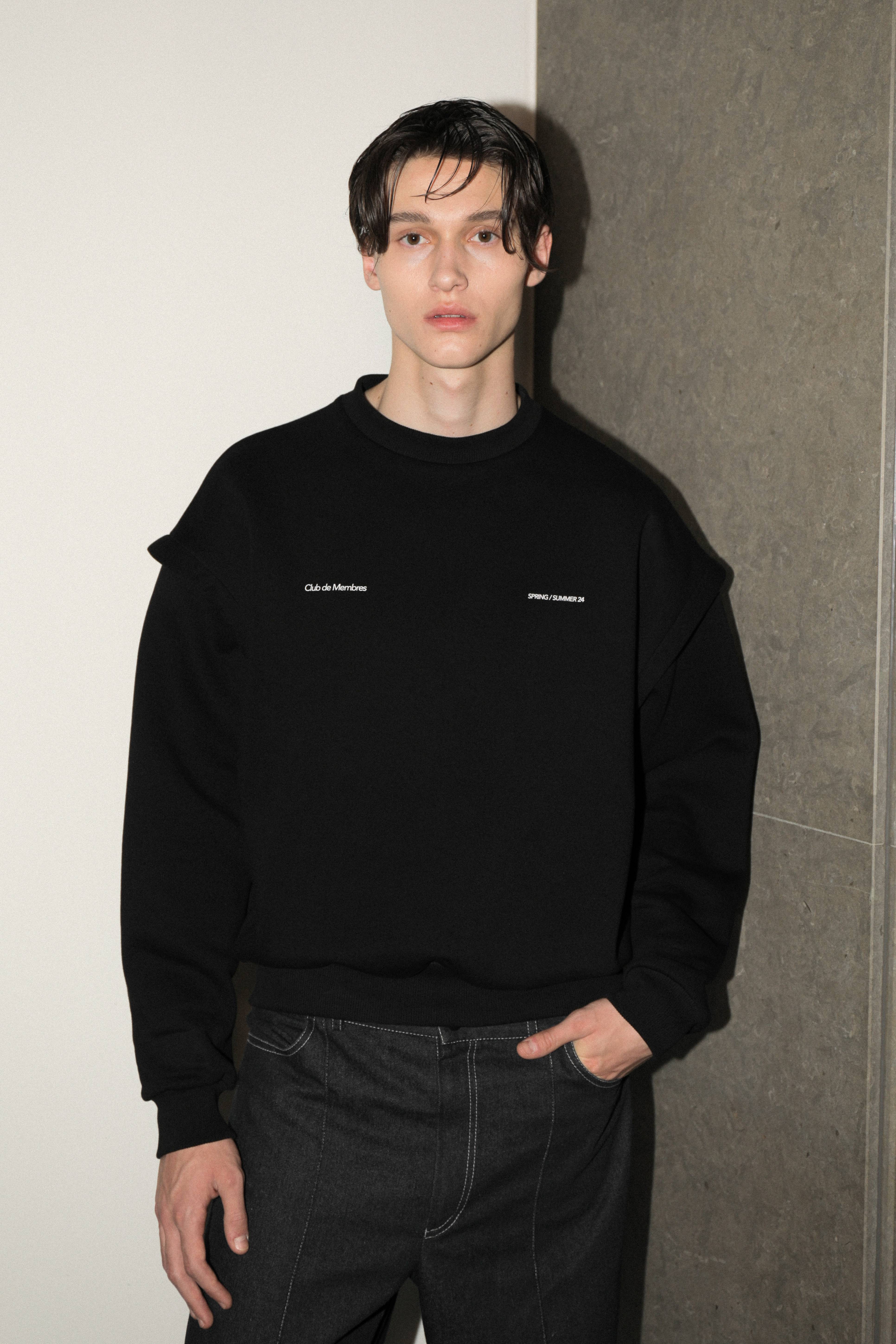 CLUB DE MEMBRES BLACK CREWNECK UNISEX