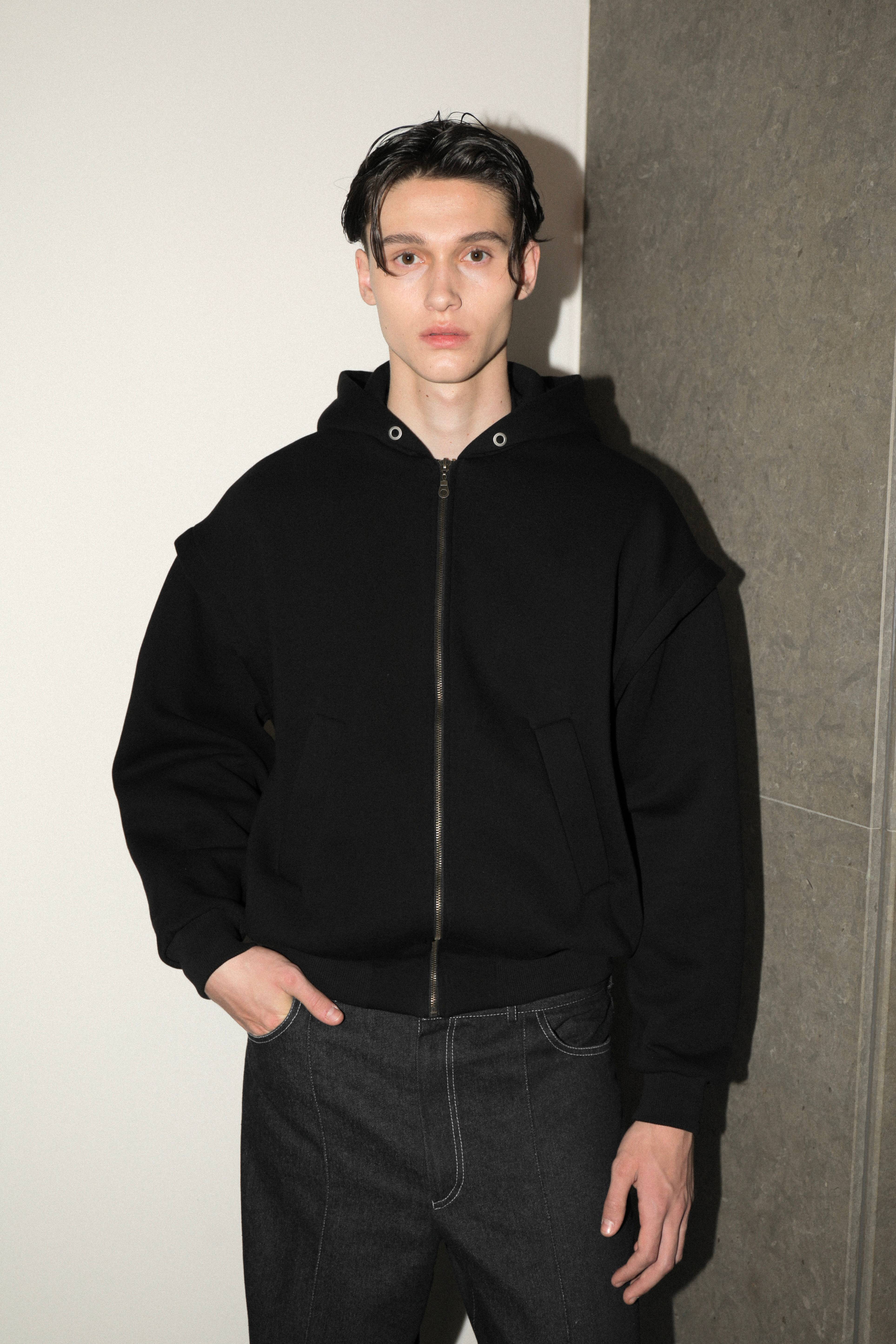 CLUB DE MEMBRES NOIR ZIP HOODIE