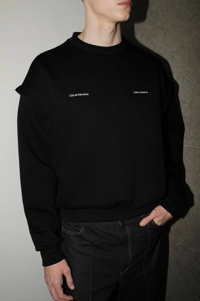 CLUB DE MEMBRES BLACK CREWNECK UNISEX