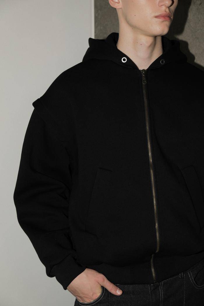 CLUB DE MEMBRES NOIR ZIP HOODIE