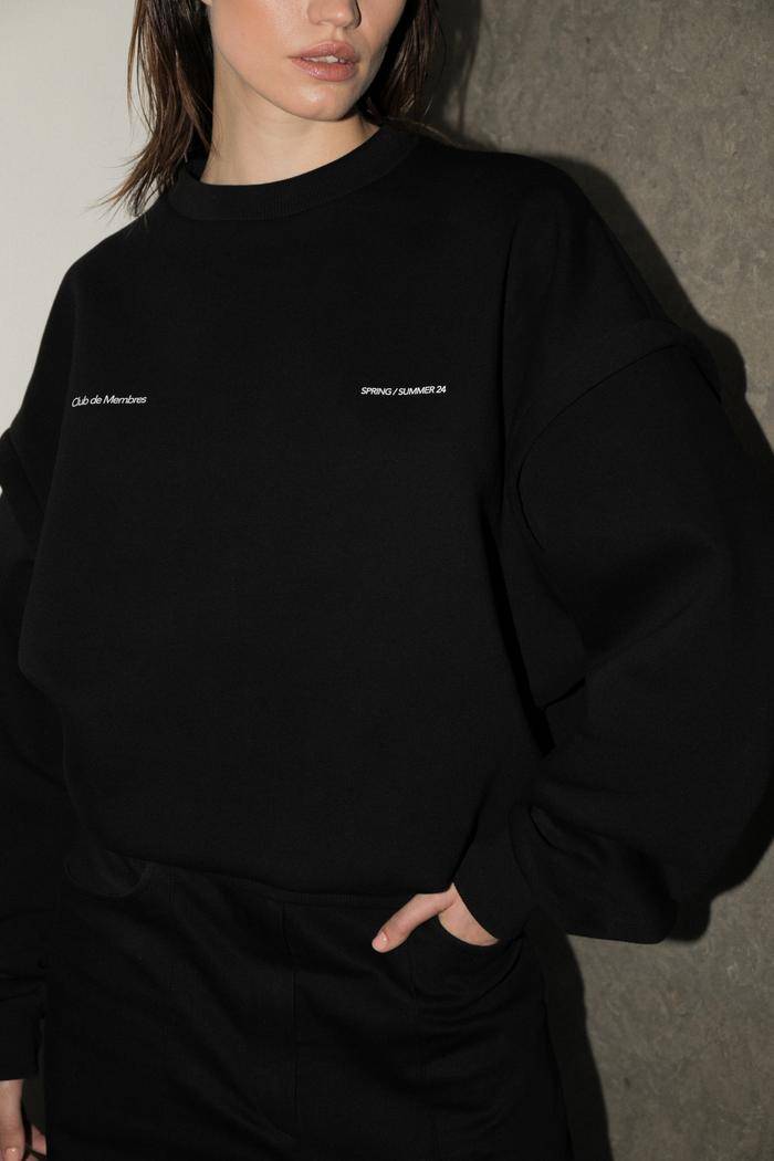 CLUB DE MEMBRES BLACK CREWNECK UNISEX