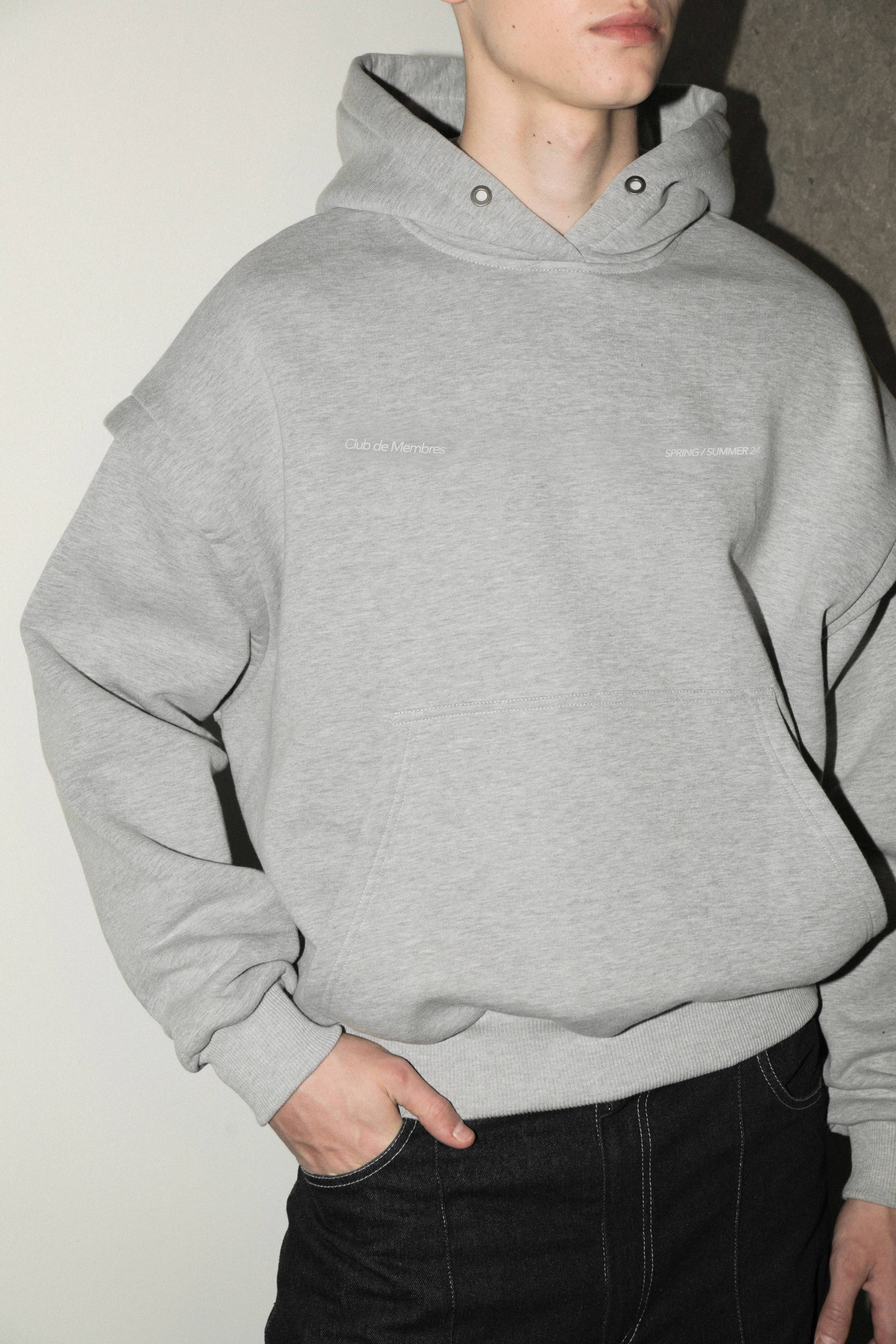 CLUB DE MEMBRES GREY HOODIE UNISEX