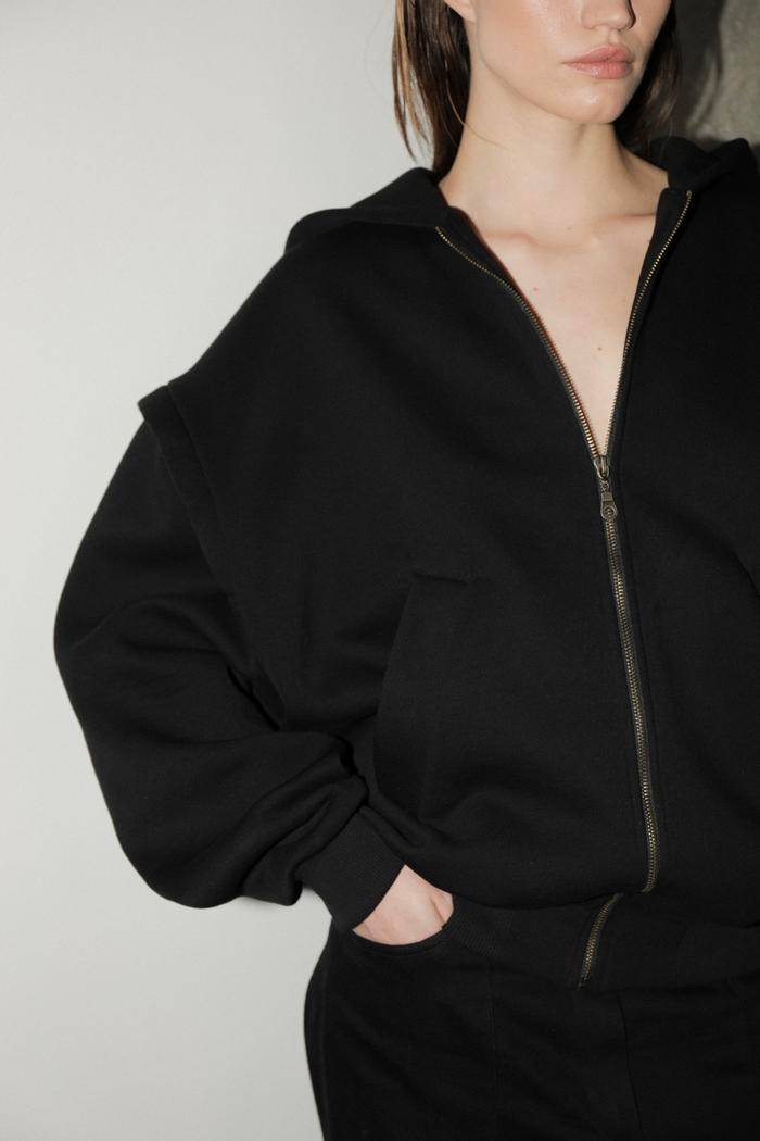 CLUB DE MEMBRES NOIR ZIP HOODIE