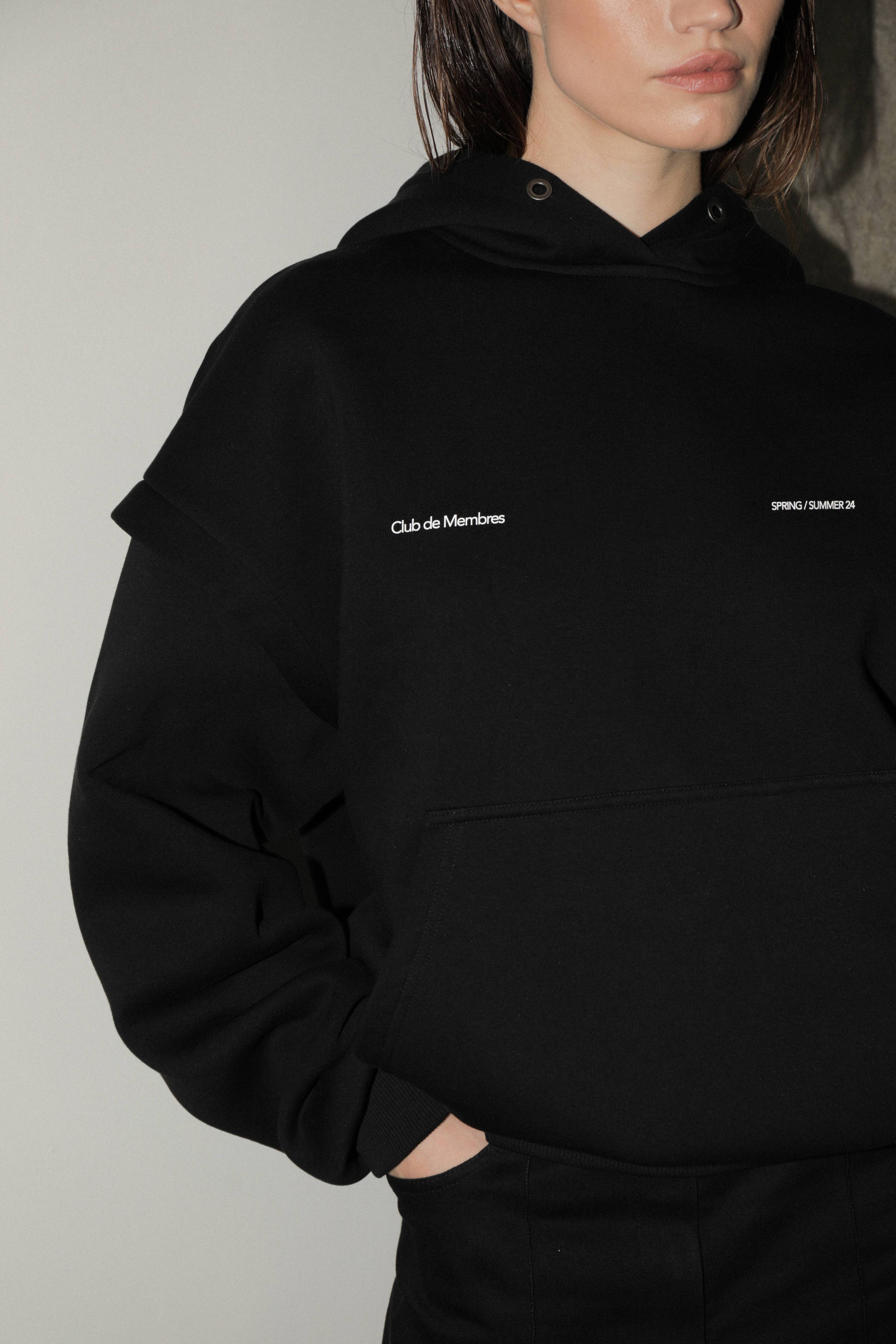 CLUB DE MEMBRES NOIR HOODIE UNISEX