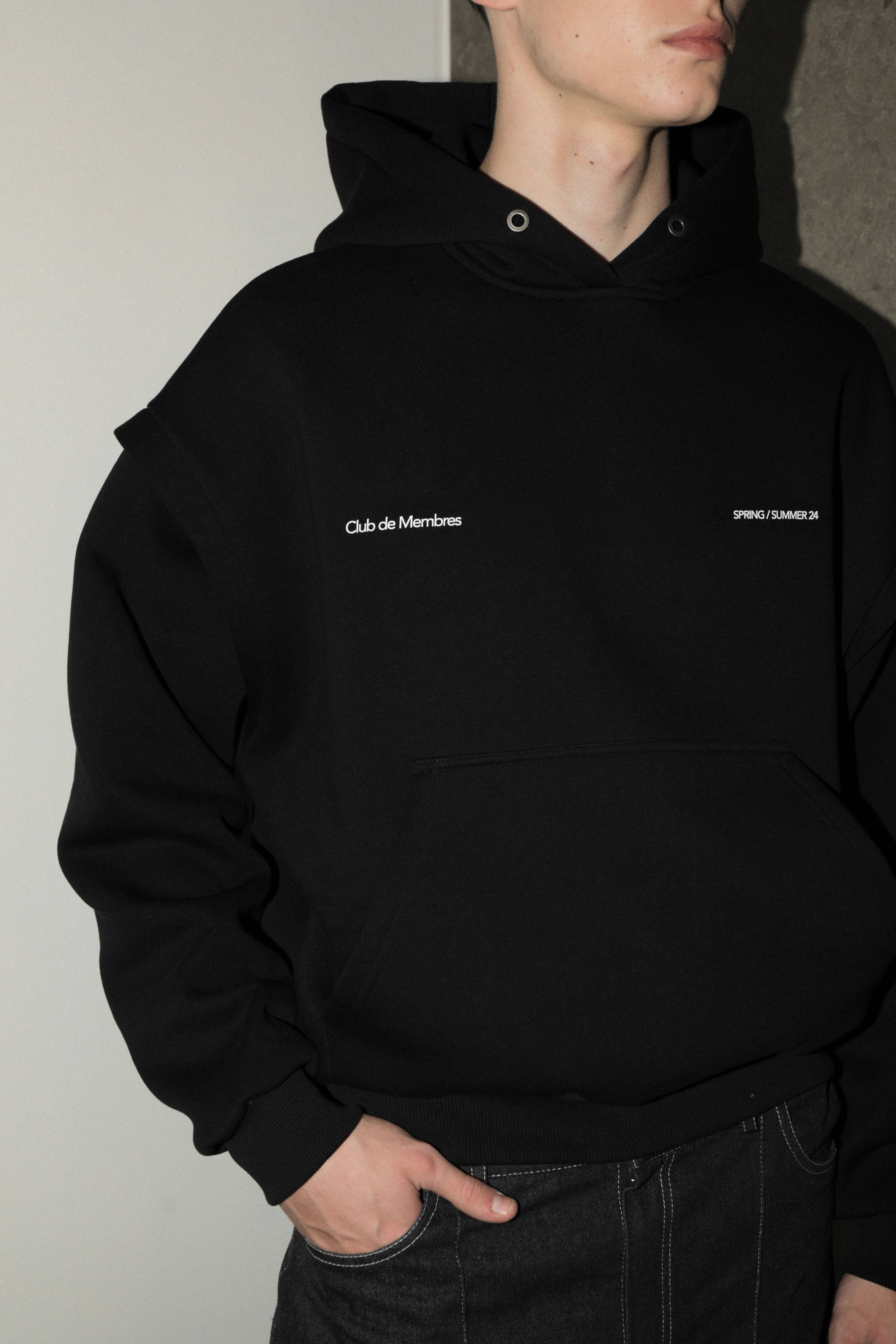 CLUB DE MEMBRES NOIR HOODIE UNISEX