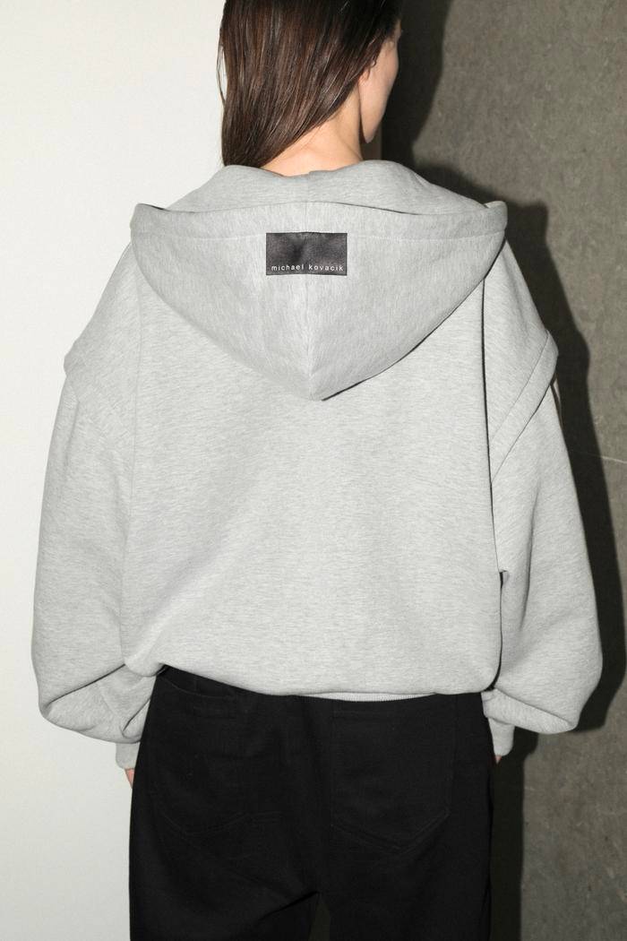CLUB DE MEMBRES GREY ZIP HOODIE