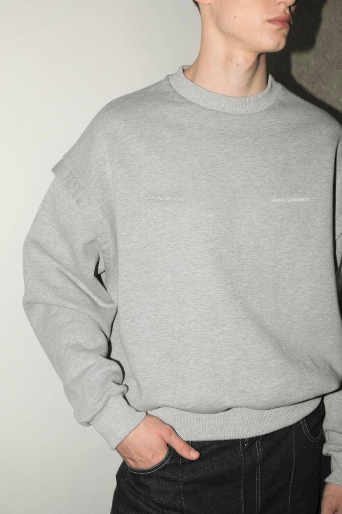 CLUB DE MEMBRES GREY CREWNECK UNISEX