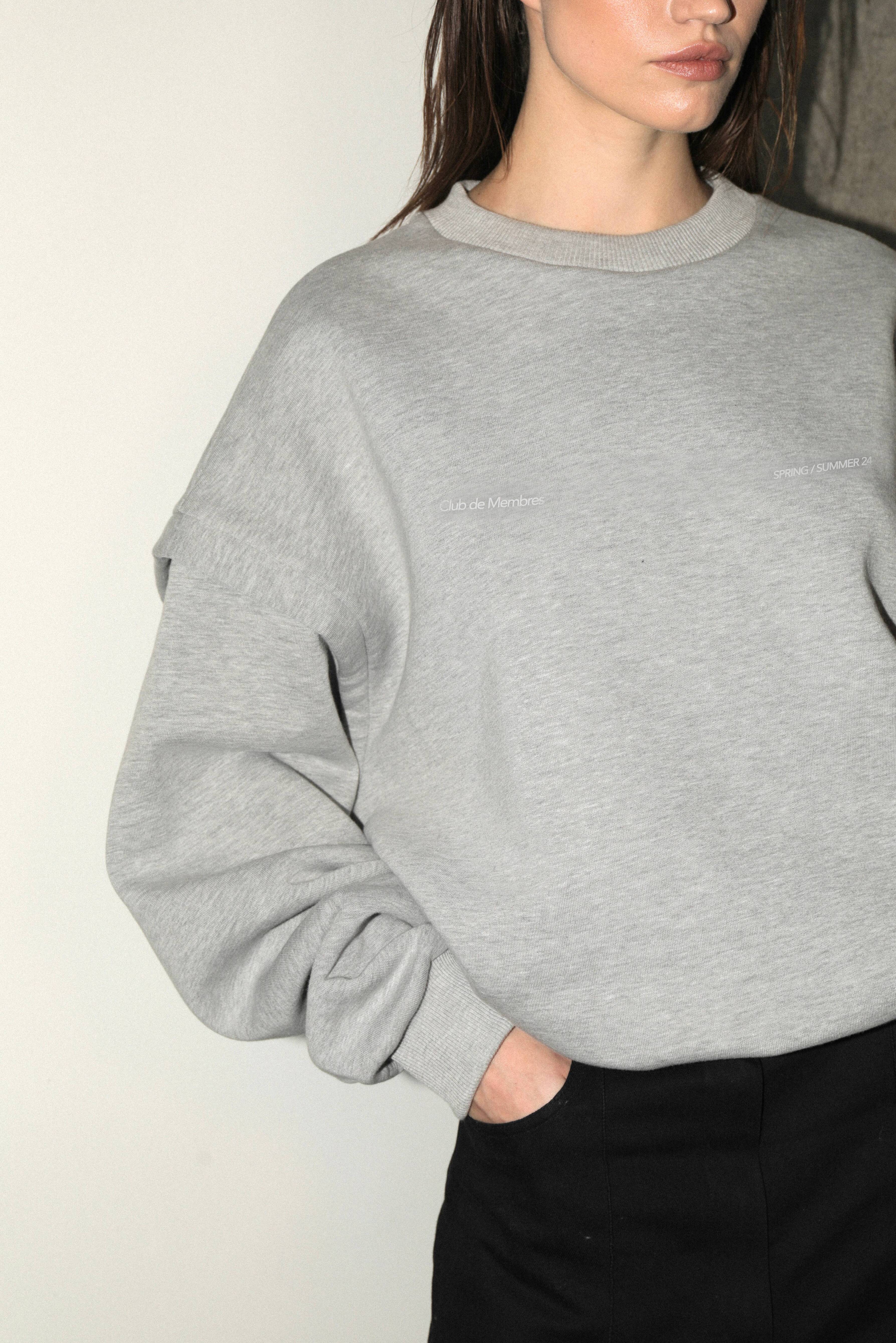 CLUB DE MEMBRES GREY CREWNECK UNISEX
